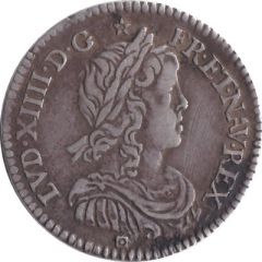 1⁄12 Ecu with long wick - Louis XIV