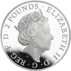 2 Pounds - Elizabeth II Year of the Monkey, Silver Proof