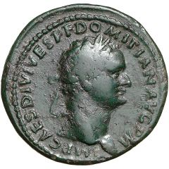 Dupondius - Domitian TR P COS VIII DES VIIII P P S C, Minerva