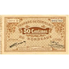 50 Centimes - Chambre de Commerce de Bordeaux 33