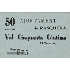 50 Céntimos Rasquera