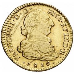 2 Escudos - Fernando VII bust of Carlos III