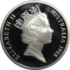 5 Dollars - Elizabeth II 3rd Portrait - Masterpieces in Silver - Parliament House