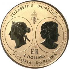 4 Dollars - Elizabeth II Queen Victoria