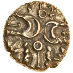 Gold ¼ Stater - Belgae Winchester Cross Wreath