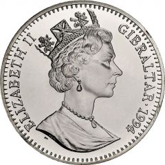 1 Crown - Elizabeth II First Man on the Moon - One Small Step, Silver Proof