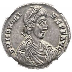 Silver Multiple - Honorius TRIVMFATOR GENT BARB, Rome