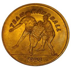 Token - SCRTD Fare Games of the XXIIIrd Olympiad Los Angeles 1984 - Team Handball, Los Angeles, California