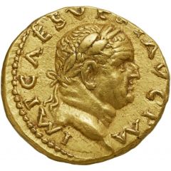 Aureus - Vespasian and Titus IMP CAES VESP AVG P TRI P COS II