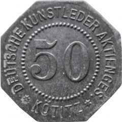 50 Pfennig - Kötitz Deutsche Kunstleder Aktienges.
