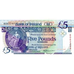 5 Pounds Bank of Ireland