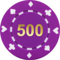 Poker Chip Suited, Numbered - 500
