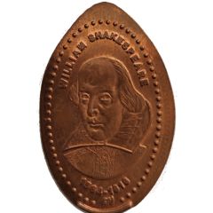 Elongated Coin - William Shakespeare 1564-1616