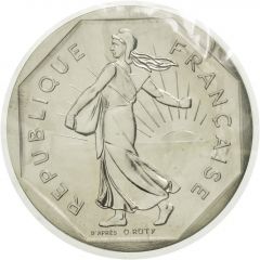 2 Francs Piedfort, silver