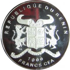 1000 Francs CFA C. Columbus and Santa Maria