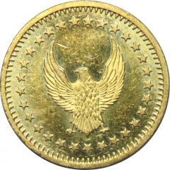 Token Eagle looking left, on both sides, 25 mm