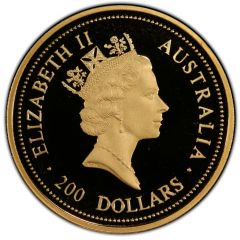 200 Dollars - Elizabeth II 3rd Portrait - Australian Nugget - Gold Bullion Coin