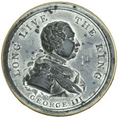 Medal - George III Golden Jubilee, T. Halliday, white metal