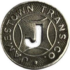 1 Fare Zone - Jamestown Trans. Co. Jamestown, New York