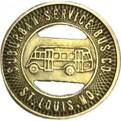1 Fare - Suburban Service Bus Co. St. Louis, Missouri