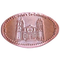 Elongated coin - S. John`s Cathedral