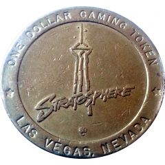 1 Dollar Gaming Token - Stratosphere Las Vegas, Nevada