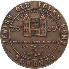 25 Cents - Jewish Old Folks Home Toronto, Ontario