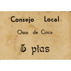 5 Pesetas Osso de Cinca