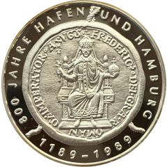 Medal - 800 Years of the port of Hamburg