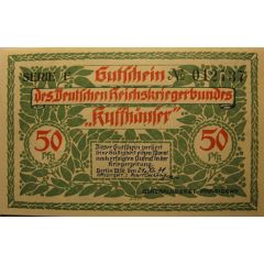 50 Pfennig Deutscher Reichskriegerbund Kyffhäuser