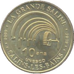 Monnaie de Paris Tourist Token - Salins-les-Bains Grande Saline - 10 ans Unesco
