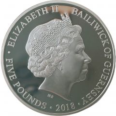 5 Pounds - Elizabeth II 70th Birthday of Prince Charles, Silver Proof