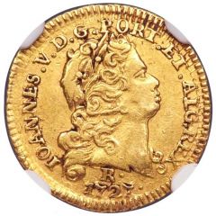 800 Réis - João V 1st Type of Shield, Rio de Janeiro Mint