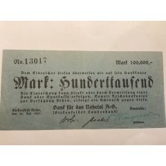 100 000 Mark Birkenfelder Landesbank