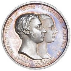 Medal - Victoria Royal Wedding, Hunt & Roskell, silver