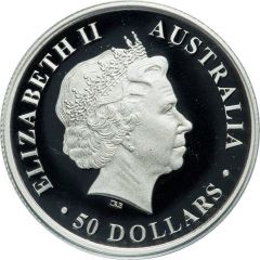50 Dollars - Elizabeth II 4th Portrait - Koala - Platinum Bullion Coin