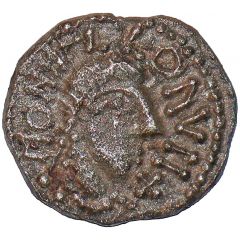 Sceat Monita Scorum, figure with two crosses