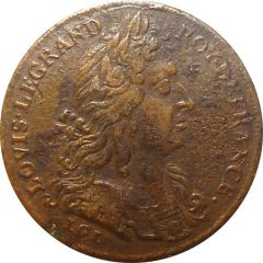 Rechenpfennig - Louis XIV - Ordinaire des guerres - Dat Fructus Dat Que Coronas