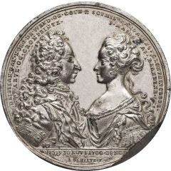 Medal - Wedding of Crownprince Christian Schultz medal, tin issue