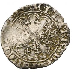 1/2 Groat `Drielander` - Jacqueline and John IV of Brabant