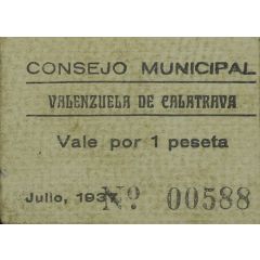 1 Peseta Valenzuela de Calatrava