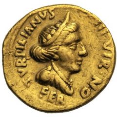 Aureus AVGVSTO OB C S, Feronia