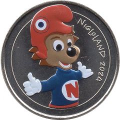 Jeton touristique - Monnaie de Paris - Nigloland 2024 - Mascotte olympique