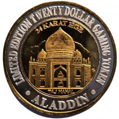 20 Dollar Gaming Token - Hotel Aladdin Las Vegas