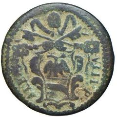 1 Quattrino - Alexander VIII Saint Peter, without year