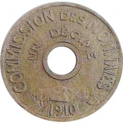 10 centimes Essai en cupro-aluminium de `UN DECIME`