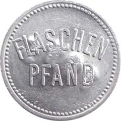 Supermarket deposit token - Flaschen Pfand with number