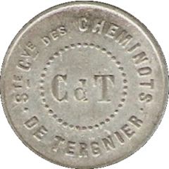 25 Centimes - Société Coopérative des cheminots Tergnier