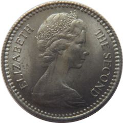 1 Shilling / 10 Cents - Elizabeth II 2nd portrait