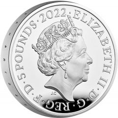 5 Pounds - Elizabeth II Prince William`s Birthday, Silver Piedfort